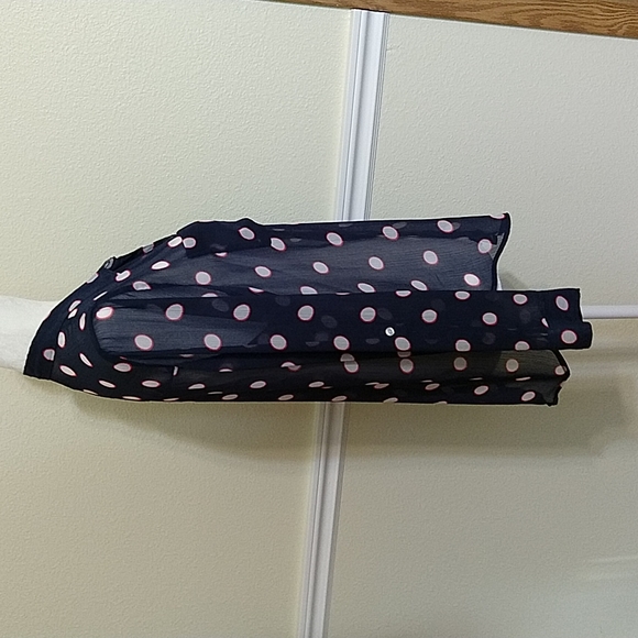 Hollister Sheer Polka Dot Blouse - Picture 4 of 9